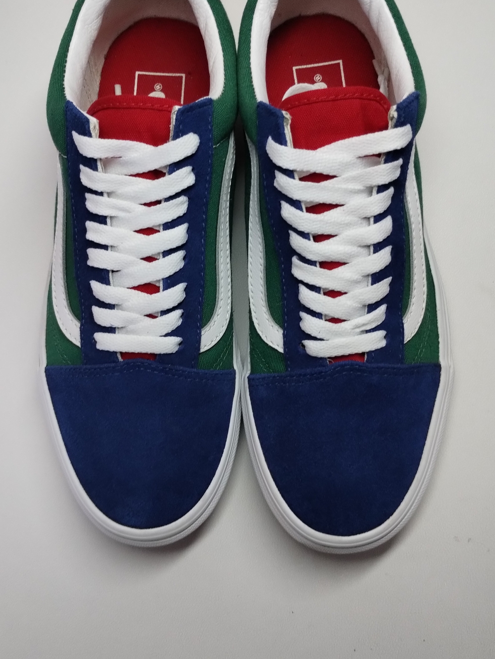 Vans Men's Old Skool Low-Top Sneakers - Blue/Green/Red